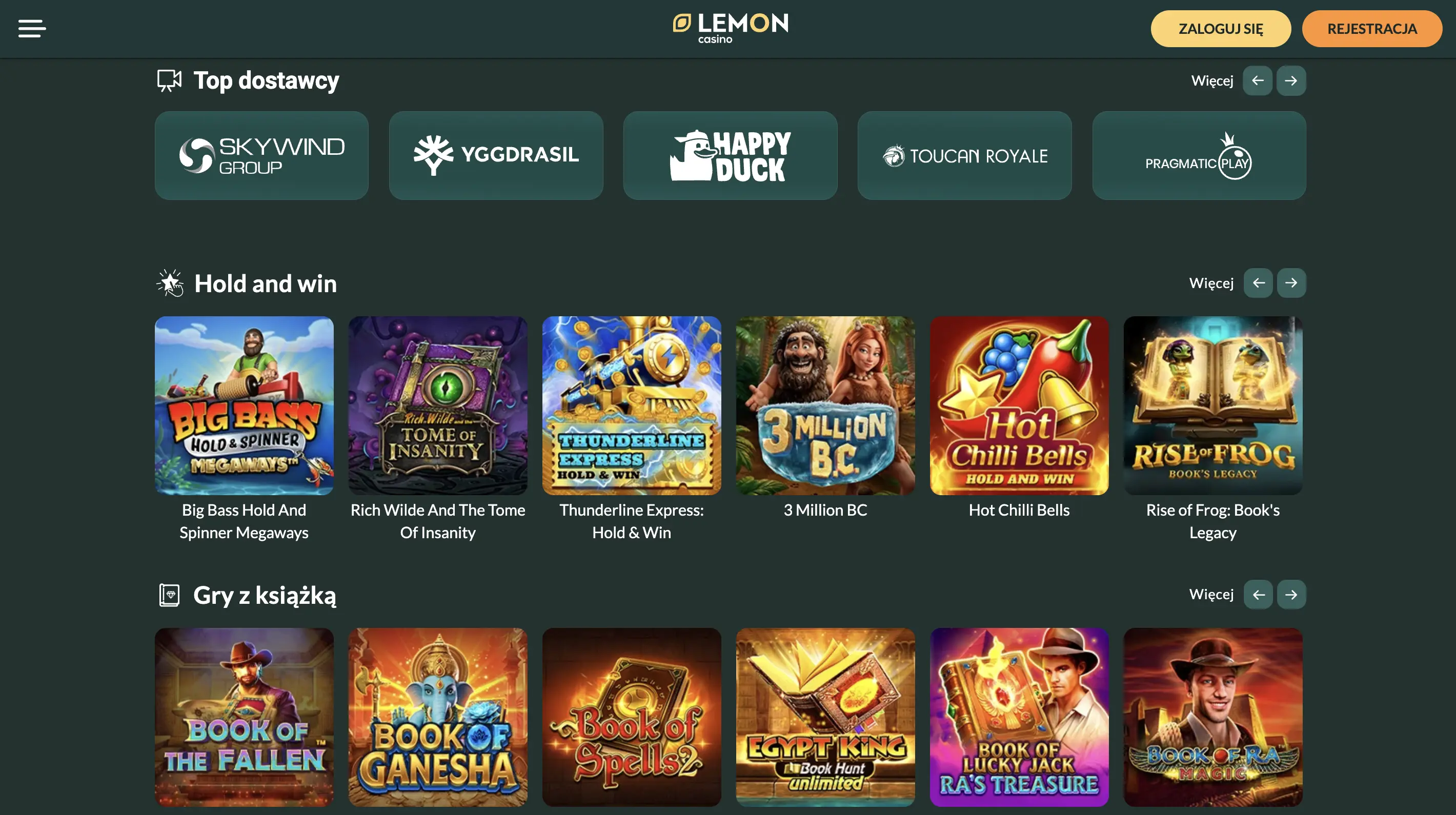 Automaty, gry stołowe i kasyno na żywo w Lemon Casino online Automaty, gry stołowe i kasyno na żywo w Lemon Casino